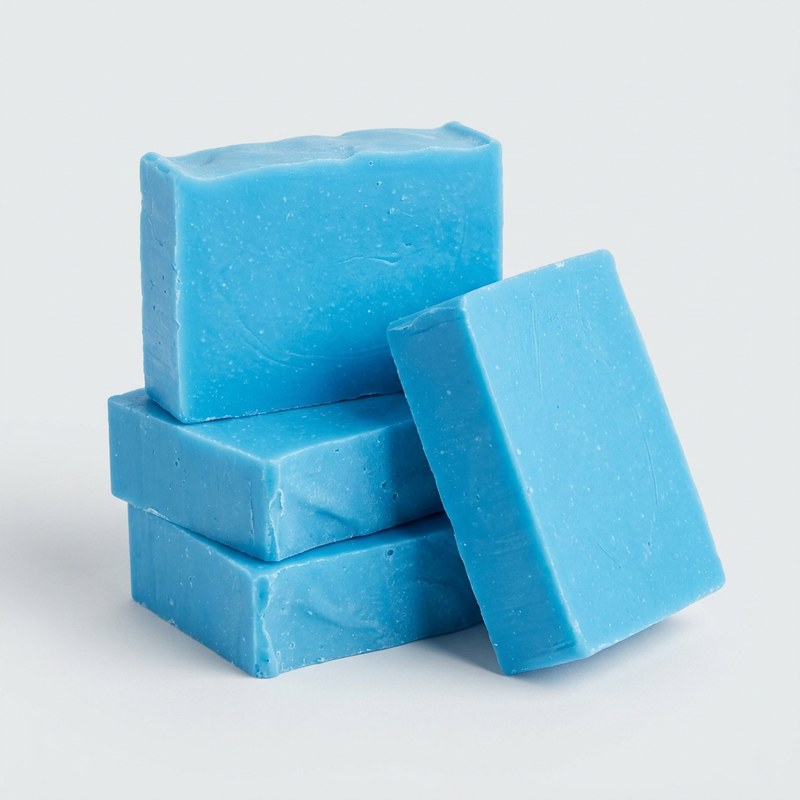 Shack Shine blue handmade soap bars